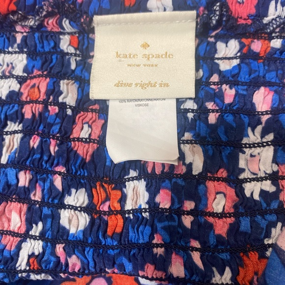 Kate Spade New York French Navy Floral Print Botany Bay Romper Cover Up Size XS - Picture 14 of 15